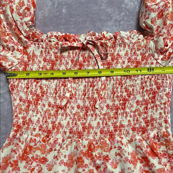 SHEIN Girls Pink and White Ruffled Sleeves Sundress Sz Small NWOT - Picture 3 of 7